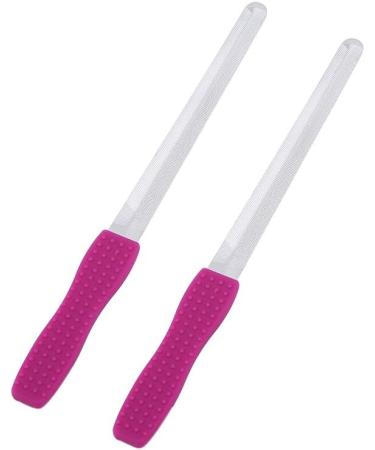 Stainless Steel Nail File Nail File Sanding Strips Silicone Handle Double Sides Buffing Stick Nail Art Tools for Filing Nails Essential Tool for Beautiful Girls Comfortable and H - Buy Online on GoSupps.com