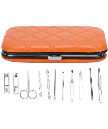 11pcs Stainless Steel Nail Grooming Kit Nail File Nail Clipper Ear Pick Eyebrow Clip Tool Set Manicure Facial Beauty Care Tool with Storage Bag - Buy Online on GoSupps.com