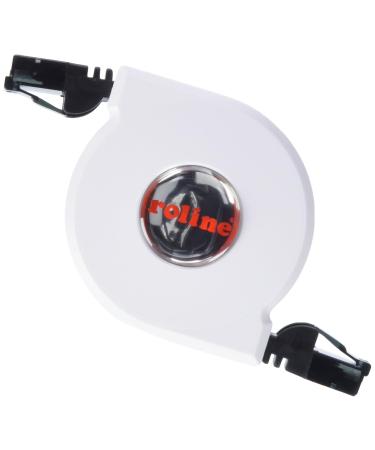 ROLINE patch cable Cat.5e (Class D) UTP with automatic rewind black 2 m