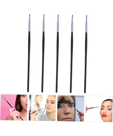 FOYTOKI 5pcs Fine Eyeliner Brush Lip Cosmetic Eye Wands Eye Shadow Brush Eye Makeup Fiber Black - Buy Online on GoSupps.com