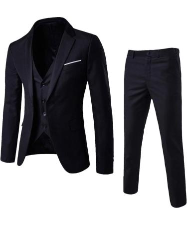 Ronony Men's Business Suit - Stylish Comfort Fit Blazer & Trousers for Weddings & Professional Use - Slim & Regular Fit Options Available - Buy Online on GoSupps.com