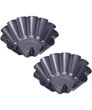 OUNONA 3pcs Bowl Shape Baking Mold Egg Tart Molds Candy Dispenser Machine Stuff for Kitchen Carbon Steel Bakeware Baking Tools Carbon Steel Griddle Paper Cups Non-Stick Baking Mold Cake mediumx3pcs Dark Greyx3pcs - Buy Online on GoSupps.com