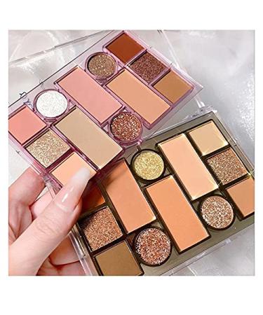 12 Colors Shimmering Eyeshadow Palette | Matte & Waterproof Glitter | Highly Pigmented Nude & Chocolate Tones | Long-Lasting Makeup - Buy Online on GoSupps.com