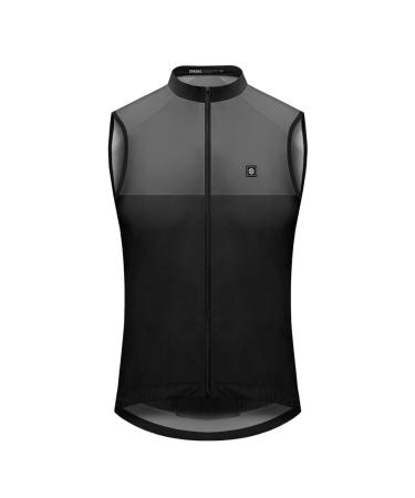 SIROKO - Cycling Vest Windstopper for Women V1-W Pikes Peak - XL - Black/Grey