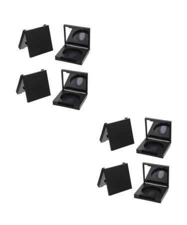 Mipcase 8 Pcs Blush Box Eyeshadow Box Travel Cosmetic Eyeshadow Organizer Blush Case Eyeshadow Cases Plastic 5x5cmx2pcs Blackx2pcs