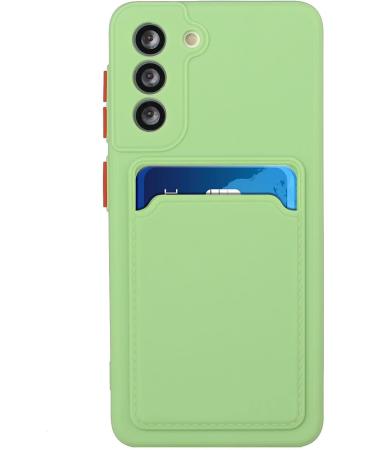 Buy Tivenfezk Nadoli Ultra-Thin Silicone Case for Samsung Galaxy A34 5G - Shockproof Scratch-Resistant Wallet Cover with Credit Card Holder - Green - Buy Online on GoSupps.com