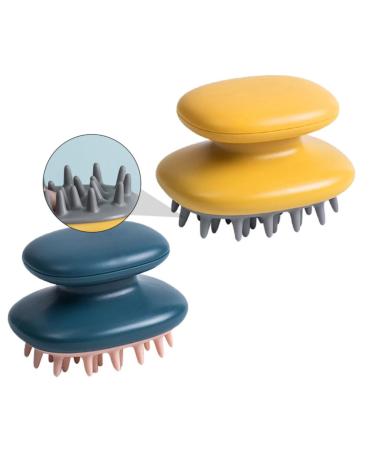 Tovinanna 2 pieces silicone massage comb for scalp shampoo massager hair comb hair massage device brush shampoo brush hair massage comb