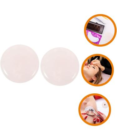  FOMIYES FOMIYES 8 Pieces Eyelash Crystal Spacers Jade For Eyelash Glue Eyelash Glue Holder Glue Storage Container Eyelash Extensions Eyelash Pallet For Eyelash Extensions Pink - Buy Online on GoSupps.com