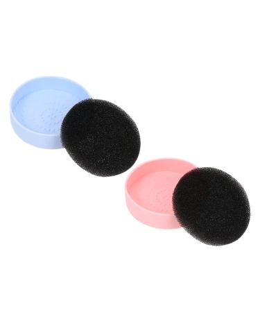 FRCOLOR 4 Pcs Makeup Brush Cleaner Mat & Silicone Sponge Set - Keychain Comb for Eyeshadow & Cosmetic Care - Assorted Colors - Buy Online on GoSupps.com