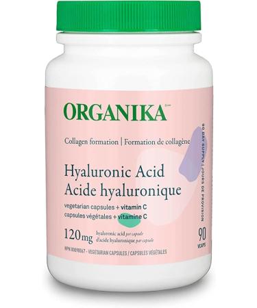 Organika Hyaluronic Acid With Vitamin C 90 Vcaps & Vegetarian Collagen - Sourced from Natural Eggshell Membrane- 60vcaps - Buy Online on GoSupps.com