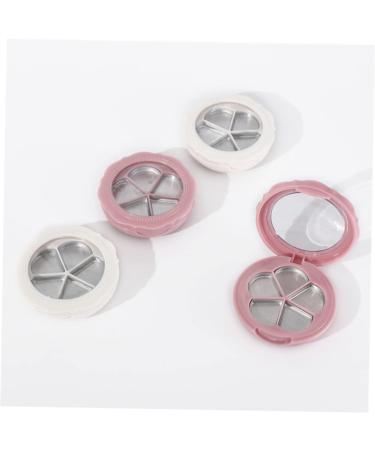 3pcs Lip Balm Containers Empty Eyeshadow Compact Lipstick Box 7*7cm Pink - Buy Online on GoSupps.com