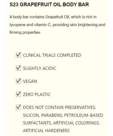 TOUN28 Solid Body Wash Soap - Moisturizing Grapefruit Oil | Natural Bar Soap for Healthy Skin - Shop Internationally - Buy Online on GoSupps.com