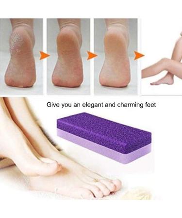 ghfashion Foot Pumice Stone Sponge Block Callus Remover Feet Hands Scrub Manicure Nail Tools Pedicure Care Purple - Buy Online on GoSupps.com