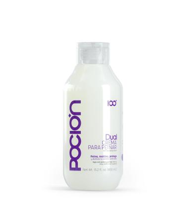 La Pocion Crema Peinar DUAL Leave-In Conditioner - 15.2 Fl Oz (450ml) | Dual-Action Detangling & Shaping Cream | Nourishes Protects and Tames Frizz Without Weighing Hair Down