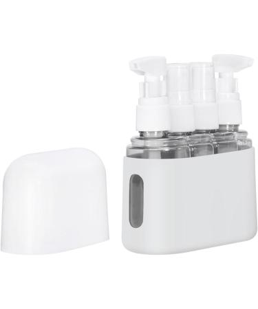 Portable Mini Pump Bottle Set for Travel - Lightweight & Convenient Essentials in Light Gray - Buy Online on GoSupps.com
