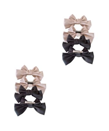 minkissy 4 Pairs bow hairpin Bow Barrettes Women christmas hair decoration ribbon bowknot accessories black girl hair accessories girls hair accessory fabric headgear baby girl bow tie