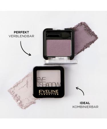 Eveline Cosmetics Eyeshadow highly pigmented single shade with long shelf life and creamy texture 8 colors of your choice 30 g 3er Pack 26 - Buy Online on GoSupps.com