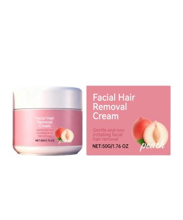 Facial Hair Removal Cream | 50 Grams Soothing Natural Balm | Natural Body Hair Removal Cream - For Women and Men Underarms Legs Lips Underarms Chest