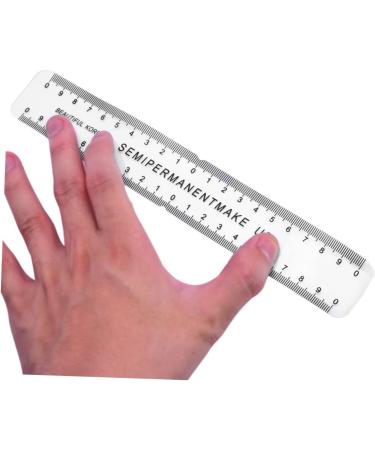 HAPINARY 4 Pcs Flexible Eyebrow Measure Embroidery Supply Lamination Tool Reusable Brow Ruler Black - Buy Online on GoSupps.com