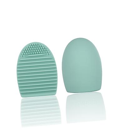 Silicone Cosmetic Brush Egg - Eco-Friendly Makeup Brush Cleaner Tool in Medium Green - Buy Online on GoSupps.com