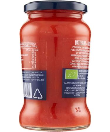  Italian Gourmet E.R. Cirio Le Selezioni Sicilian Datterini Tomatoes Whole Red Organic 350g Datterini Tomatoes + 400g Italian Gourmet Pulp - Buy Online on GoSupps.com