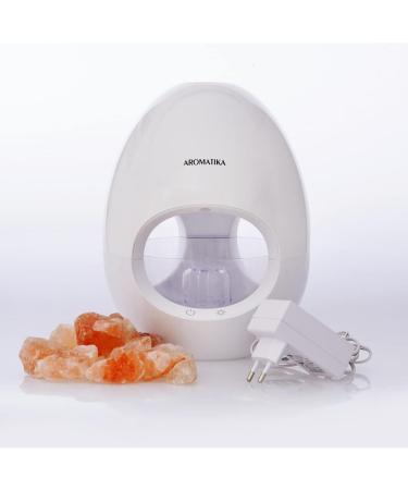 Aroma Diffuser & Himalayan Salt Crystal Lamp 250ml - 6 Hour Ultrasonic Humidifier LED Light Ionizer & Fragrance Oil for Aromatherapy - International Shipping - Buy Online on GoSupps.com