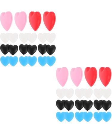 Angoily 30 couple love slide hook drama rough enough ears made of glass sunglasses ear handles trailer coupling accessories for sunglasses covers pebble gel skull gently