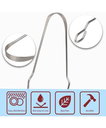 Ikappy Professional Stainless Steel Tongue Scraper - Enhance Oral Care Combat Bad Breath & Achieve Fresh Breath - Buy Online on GoSupps.com