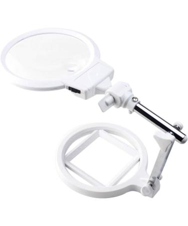 Glass Desktop Glass Folding HD Loupe with LED Lights Reading Maintenance Engraving Lighting Enlarged Mirror Magnifier Magnifier for Reading Made in China - Buy Online on GoSupps.com