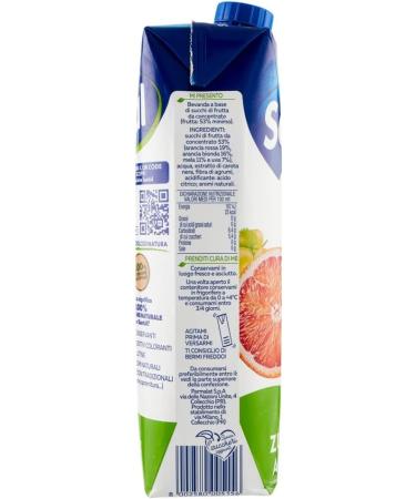 Parmalat Santal Fruit Juice Red Orange Sweet by Nature Zero Added Sugar Orange fruit juice blood zero added sugar Tetrapack 1000 ml - Buy Online on GoSupps.com