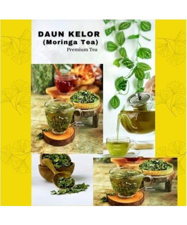 MORINGA TEA ORGANIC 50g | DRIED MORINGA LEAVES | loose tea theine-free Revitalizing herbal tea Great in Salads Juice cooking Or Soups - Daun Kelor Kering - Buy Online on GoSupps.com