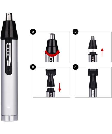 Buy Rechargeable Nose & Ear Hair Trimmer | Painless Professional Hair Removal for Men - Eyebrow & Facial Trimmer - Buy Online on GoSupps.com