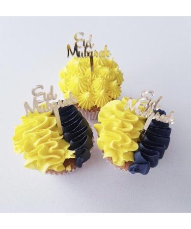 16 Eid Mubarak Cupcake Toppers Gold Eid Cake Toppers Eid Gift Tags Eid Gift Charms Hamper Tags Eid Charms Eid Cake Decorations.