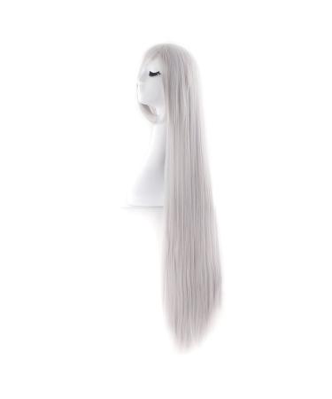 MapofBeauty 40 Silver Gray Anime Costume Long Straight Cosplay Wig - Perfect Party Accessory - Buy Online on GoSupps.com
