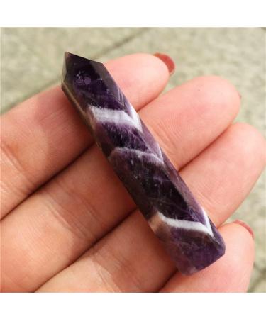 Natural Crystal 3pc Natural Fantasy Amethyst Crystal Wands Crystal Obelisk Polished Points 6 Faceted Full of Texture - Buy Online on GoSupps.com