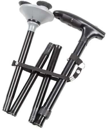 SilteD Adjustable Foldable Walking Stick Crutch Medical Senior Dog Crutches Lightweight Multifunctional Adjustable Aluminum Alloy Walker with led Light Parent's Gift