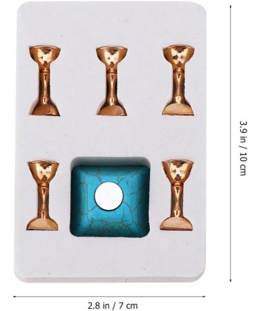 Healeved Nail Practice Nail Bracket Nail Display Stand Acrylic Stands for Display Nail Art Tool Nail Practice Stand Turquoise Nail Stand Manicure Nail Display Rack Base 10x7cm Blue - Buy Online on GoSupps.com