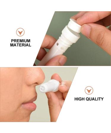 15 Pcs Refillable Essential Oil Nasal Inhaler Tubes - Plastic Aromatherapy Sticks (White) - Buy Online on GoSupps.com