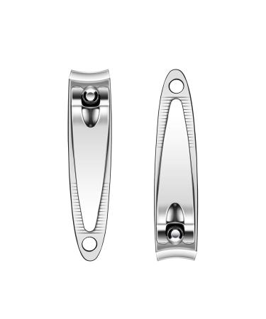PEACECOLOR Stainless Steel Nail Clippers Set - 2 Pieces for Finger & Toenails - Durable & Sharp for Men & Women - Buy Online on GoSupps.com