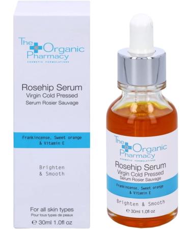 The Organic Pharmacy Rosehip Serum Virgin Cold Pressed Rich In Antioxidants Including Vitamin A C and Omega 3 6 7 and 9 For Soften Hyperpigmented Sun Damaged Or Scarred Skin 30ml - Buy Online on GoSupps.com