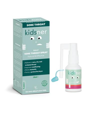 Kidsner | Sally - The Throat Spray | Relieves The Symptoms of a Sore Dry and Irritated Throat | Child Friendly | 20ml |