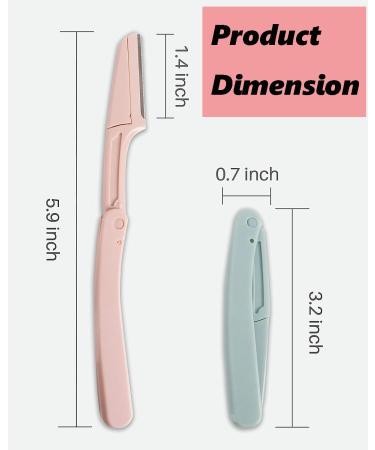 6PCS Eyebrow Shavers & Facial Hair Remover - Portable Dermaplaning Tool for Men & Women - Perfect Peach Fuzz Trimmer - Buy Online on GoSupps.com