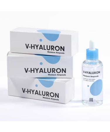 BY MERZY V-Hyaluronic Acid Moisture Ampoule - Hydrating Serum for All Skin Types | Korean Skincare - 100ml/3.38 fl.oz - Buy Online on GoSupps.com