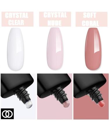 Lagunamoon Polygel Nail Kit - 6 Colours 30g Full Set for Beginners with Slip Solution, Nail Forms, File, Top & Base Coat, Gel Polishes - Baby One More Time - Buy Online on GoSupps.com