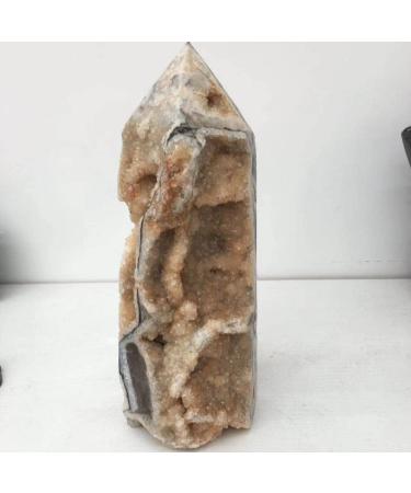 Natural Crystal Rough Natural Flashing Star ore raw Stone Scepter Can be Used for (Size : 900-950g) (Size : 700-750g)