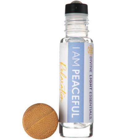 I Am Peaceful Essential Oil Elixir Relaxation Calm Support Aromatherapy Roller Bottle - Buy Online on GoSupps.com