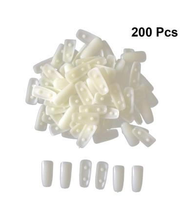 Minkissy 200-Piece Manicure Tips Kit | DIY Nail Practice & Art Display | Colorful Nail Training Tips & Stand - Buy Online on GoSupps.com