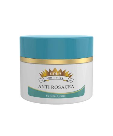 Gold Cosmetics & Skin Care Rosacea Cream Skincare Reduces Inflammation Redness 30ml Jar (Anti-Rosacea 30 ml) Anti-Rosacea 1 Fl Oz (Pack of 1)