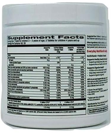 Plexus Slim Xfactor Kids MultiVitamin Probiotic Supplement - 60 Chewable Tablets - Buy Online on GoSupps.com