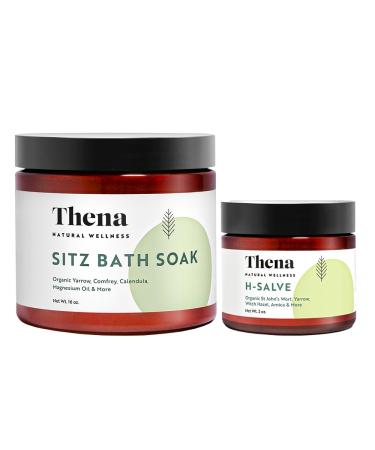 Organic Hemorrhoid Salve & Sitz Bath Soak Bundle Comprehensive Relief for Hemorrhoids & Postpartum Recovery Natural Healing and Soothing Comfort H Salve & Sitz Bath Soak